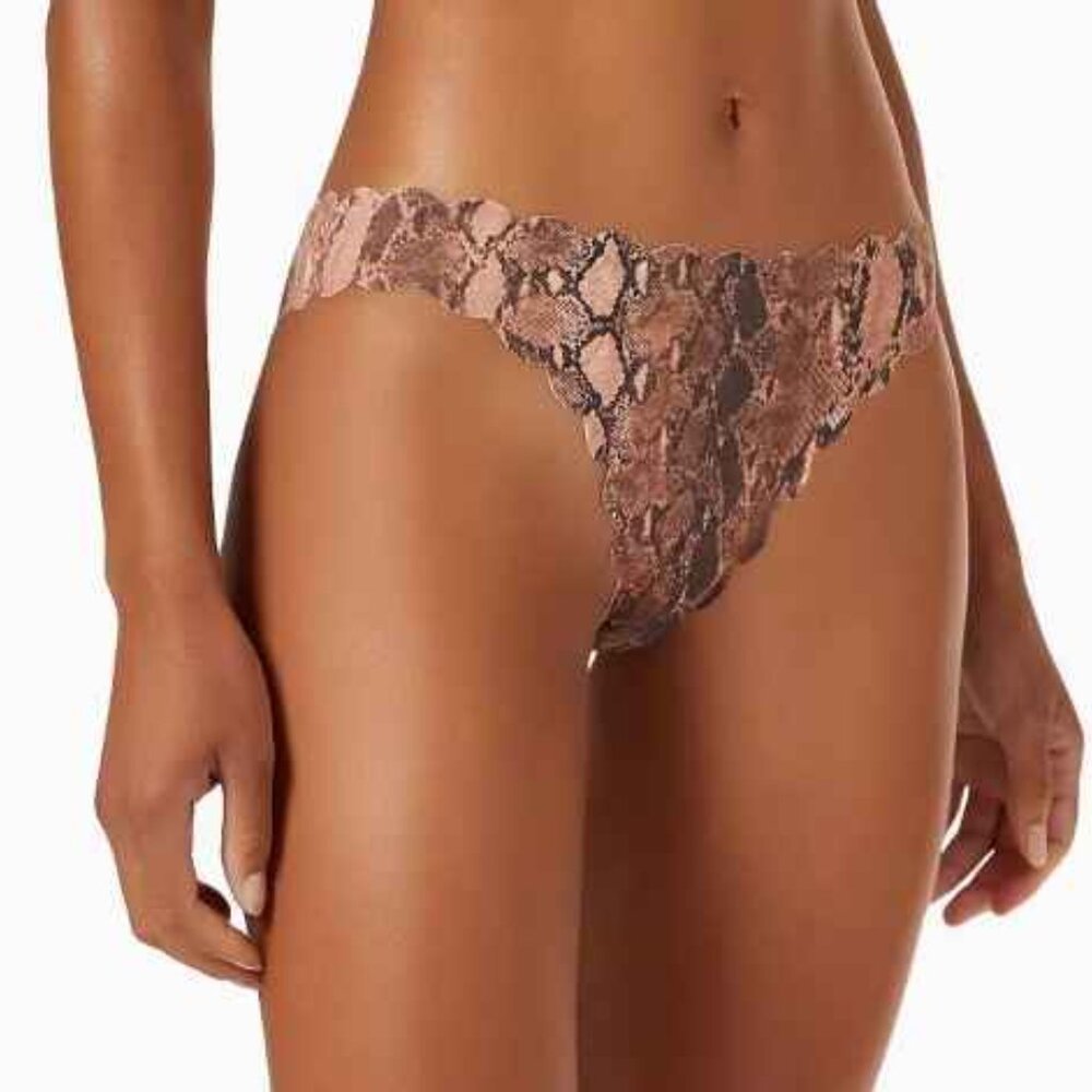 NWT Pilyq Kaa Reversible seamless wave snakeskin bottoms Med 🐍
